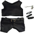 niannyyhouse 20cm Plush Doll Clothes with Black Vest, Pants & Belt Accessories