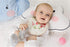 GZMM Baby Bib for Girls, Reversible Waterproof Handmade Cotton Drool Bib 0-12 Months, 2 Pack (Floral Mult-9)