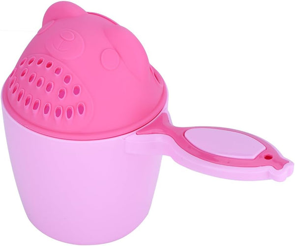 Cute Shampoo Cup for Baby with Comfortable Handle for Shower (Pink)
