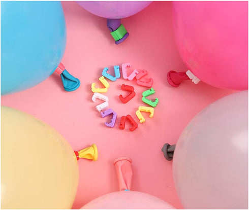 Balloon Clips, 100PCS Tying Tool for Faster Knotting