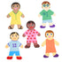 Colorations Multicultural Big People Shapes Set, 24 Glossy Cardboard Figures, Kids Around The World Diversity Craft
