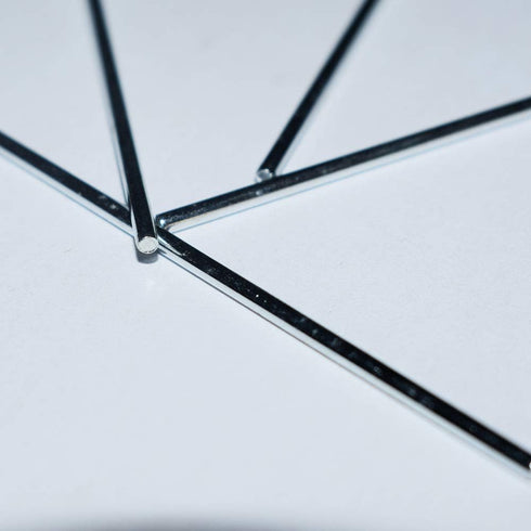 EKIND 10pcs Round Axles Shaft Rod, Straight Metal Round Shaft Bars for DIY Model Toy, RC Vehicles