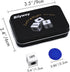 Left Right Center Dice Game Set, 3 Dices + 36 Blue Chips (Blue)
