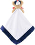 Bearington Collection Lil’ Slugger Snuggler Plush Baseball Lovey, 15 in Plush & Satin Security Blanket