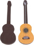 Healifty Base Guitar, 2PCS Wooden Miniature Guitar Dollhouse Musical Instrument Photo Props
