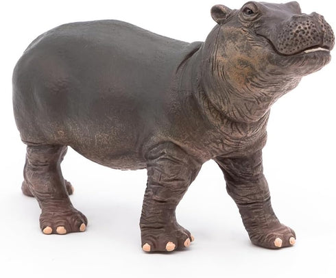 Papo Hand-Painted Wild Animal Kingdom Hippopotamus Calf Figurine 50052, Collectible for Children 3+