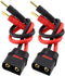 SoloGood 2pcs QS8 Charge Lead QS8 to 4mm Bullet Banana Connector Plug Charger Cable Lead 10AWG Silicone Wire for FPV RC