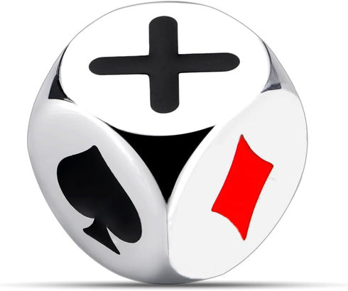 AMBREGRISSUN Trump Marker & Dice for Euchre Pinochle Playing Cards - Gifts for Family & Friends