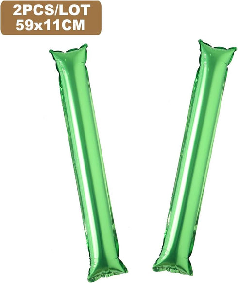 2pcs Inflatable Cheering Stick Clapper - Thunder Stick Cheer Up Toys for Sports Games, Birthday Party Supplies,