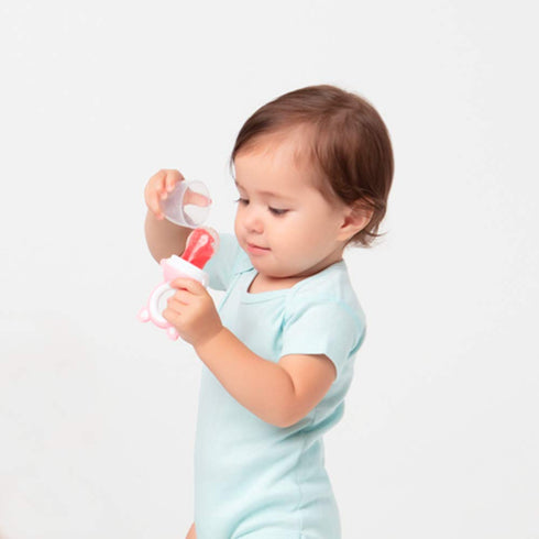 BUBA Pink Koala Fruit Carrier for Easy Feeding