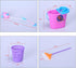 Set 7-11.5 inch E-TING Miniature Mop Dust Pan, Brush, Broom, Plastic Bucket Doll Housework Cleaning Supplies Tools