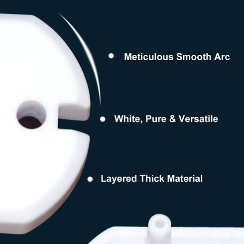 Heyiarbeit 30pcs Outlet Covers, Child Proof Plug Cover Electrical Protector Safety Caps for Home Office