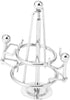 Toyvian Mini Steel Balance Toy, Newton's Balance Ball Balancing Sculpture, Perpetual Motion Machine Swing Balance Toy