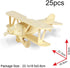 2 Packs 3D Georgie Porgy of Wooden Puzzles, DIY Models Kits for Kids, Dinosaur Animal Airplane Car Woodcraft