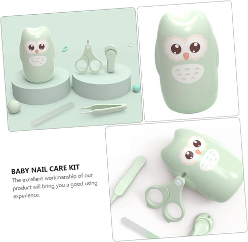 Set Boy Girl Nail Clippers Manicure Tools Ergonomic Handle Portable Nails Kit for Newborn Care