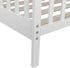 Volowoo Bed Frame for Girls & Boys, Classic Wood Bed Frame w/Safety Guardrail, Low to Floor Design, Wooden Slat