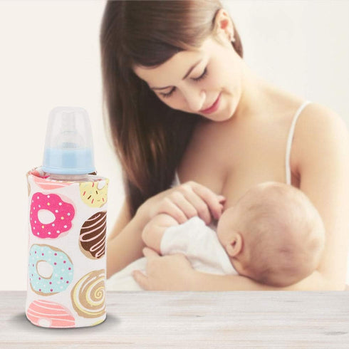 12) Hilitand Portable Keep Bottle Warm, USB Travel Milk Heat Keeper, Baby Bottle Keep Warmer for Car Tavel, Storage