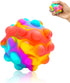 RadBizz Push Pop Bubble Fidget Sensory Toy Ball for Autism, Stress, Anxiety Relief for Kids and Adults, Multicolor