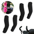 2Pcs Baby Stroller Armrest Cover, Removable Zipper Crossbar Elastic Protector Sleeve, Black