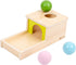 Adena Montessori Object Permanence Box with Tray, Three Balls Montessori Toys for 6-12 Months Baby and Toddler (Small