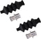 Fielect 54mm Waterproof Push Rod Rubber Seals with Aluminum Mount for RC Boat, 2 Sets Included