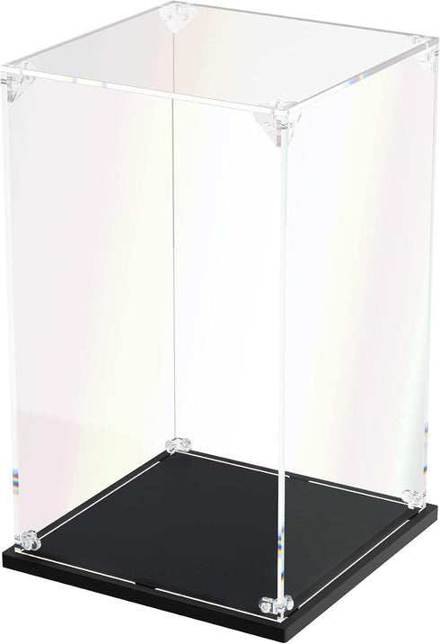 Clear Acrylic Display Case, Self Assemble Display Box for Collectibles, Alternative Glass Case for Doll Toys (6x6x10