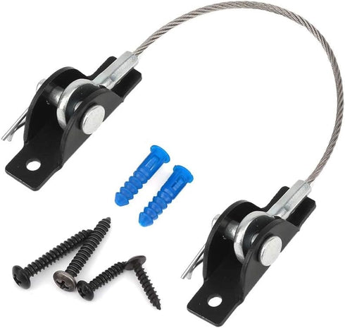 Furniture Anchors Anti-Tip Kit (4 Pack) for Baby Proofing, Secure 400 lbs Cabinet with Wall Anchor Safety Strap