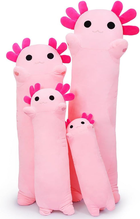 Sausudols 19.6 Long Axolotl Plush, Long Axolotl Body Pillow for Kids, Cute Axolotl Stuffed Animals for Girls, Soft