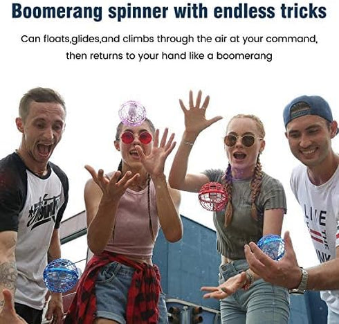 Flying Orb Ball Toy 2023, Cosmic Globe Boomerang Hover Orb Ball, Galactic Fidget Spinner, Blue Kids Toys for Ages 6-12