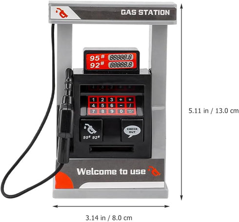 VICASKY Miniature Gas Station Model Toy for Doll House, 1pcs Simulation Decor for Kids