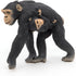 Papo Hand-Painted Chimpanzee and Baby Figurine - Wild Animal Kingdom Collectible for Children