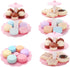 Food Pretend Play Toy Set, Sweet Treats 3-Tier Colorful Cookies Desserts Tower for Kids