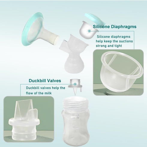 BDICOVE 2pcs Z1/Z2/BabyBuddha/NCVI 8782/8780/Motif Silicone Diaphragm Compatible with Zomee Twist Breast Pump