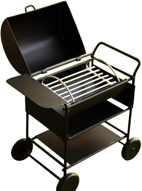 1:12 Miniature BBQ Grill Oven Model Dollhouse Cooking Tool Garden Decoration Kicthen Accessories Roasting Cart Firewood