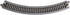 Kato 249mm (9 3/4") 45-Degree (4-Piece) USA Model Train Products Unitrack, Radius Curve Track