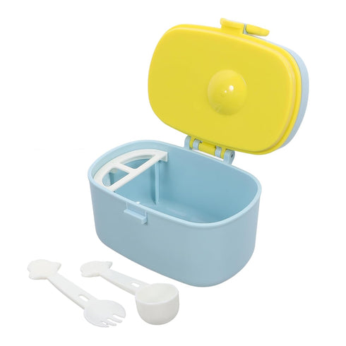 LIOOBO Portable Formula Dispenser with Fork Scoop Travel Friendly Milk Powder Container for
