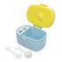 LIOOBO Portable Formula Dispenser with Fork Scoop Travel Friendly Milk Powder Container for