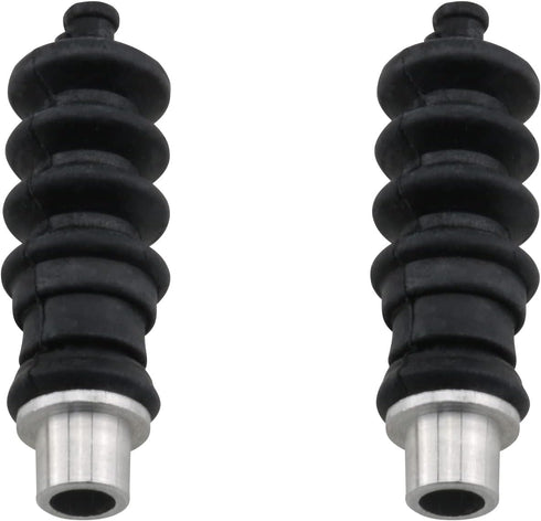 2 Sets 37mm Waterproof Push Rod Rubber Seal - Bellow Waterproof Push Rod Rubber Seals for RC Boat, Black