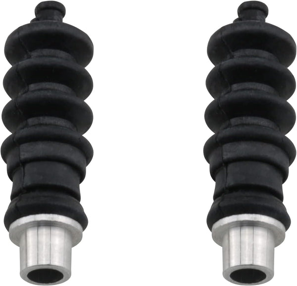 2 Sets 37mm Waterproof Push Rod Rubber Seal - Bellow Waterproof Push Rod Rubber Seals for RC Boat, Black