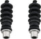 2 Sets 37mm Waterproof Push Rod Rubber Seal - Bellow Waterproof Push Rod Rubber Seals for RC Boat, Black
