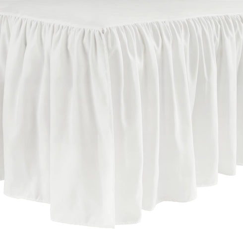 16" Lush Decor Ruffle Crib Skirt, Drop, White