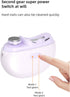 MHADBKH 2-Speed Trimmer Rechargeable Electric Nail Clipper with Light, Nail & Polisher, Low Noise Baby Nail Cutter