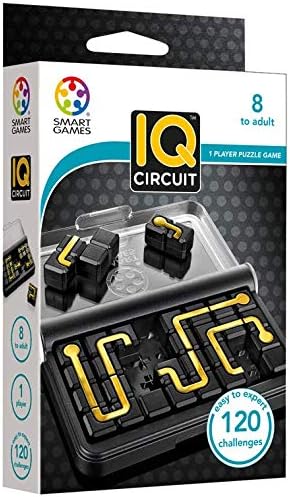120 8-Adult SmartGames IQ Circuit Portable Travel Game with Challenges for Ages