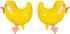 BinaryABC Chicken Mylar Foil Balloon, Easter Birthday Party Decorations, 5 Pcs