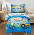 NTBED 4 Pieces Construction Truck Toddler Bedding Set for Baby Boys, Cartoon