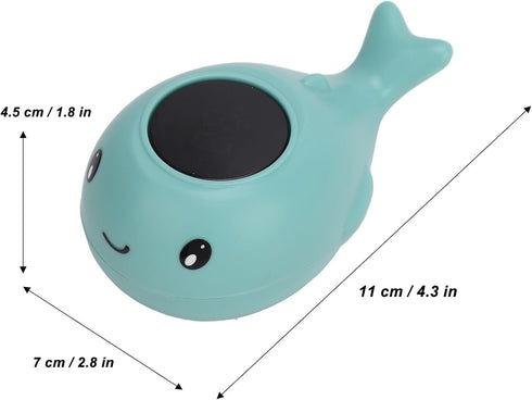 Fafeicy Cute Whale Design Electric Baby Bath Temperature Gauge Waterproof Display Suitable for Newborns Portable