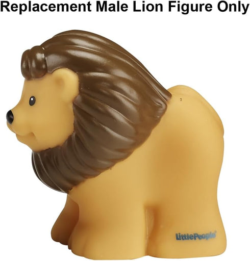 Replacement Male Lion Figure for Fisher-Price Little-People Noah's Ark Playset - BMM06 - DKV14, Yellow & Brown
