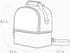 JforSJizT Pack,Nylon Backpack Breastmilk Bottles Cooler Bag with Ice Breast Pump Bag with Cooler Compartment,Double