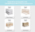 Pack 2, 52x28x8 Inches Rajlinen Crib Fitted Sheet of Microfiber Baby Sheets for Standard Crib and Toddler Mattress