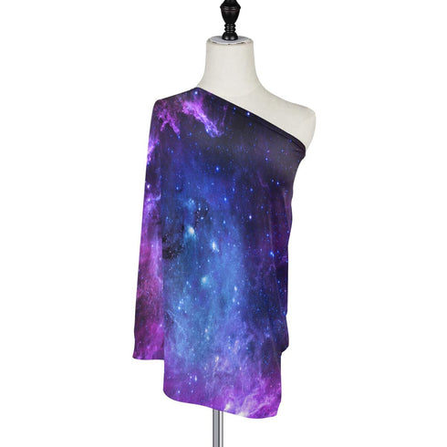 Bolaz Nursing Cover Universe Galaxy Nebula Space Breastfeeding Soft Carseat Canopy Multi Use for Baby Car Seat Covers